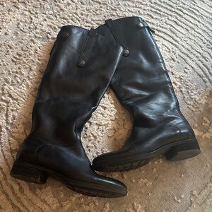 Sam Edelman Black Leather Tall Boots